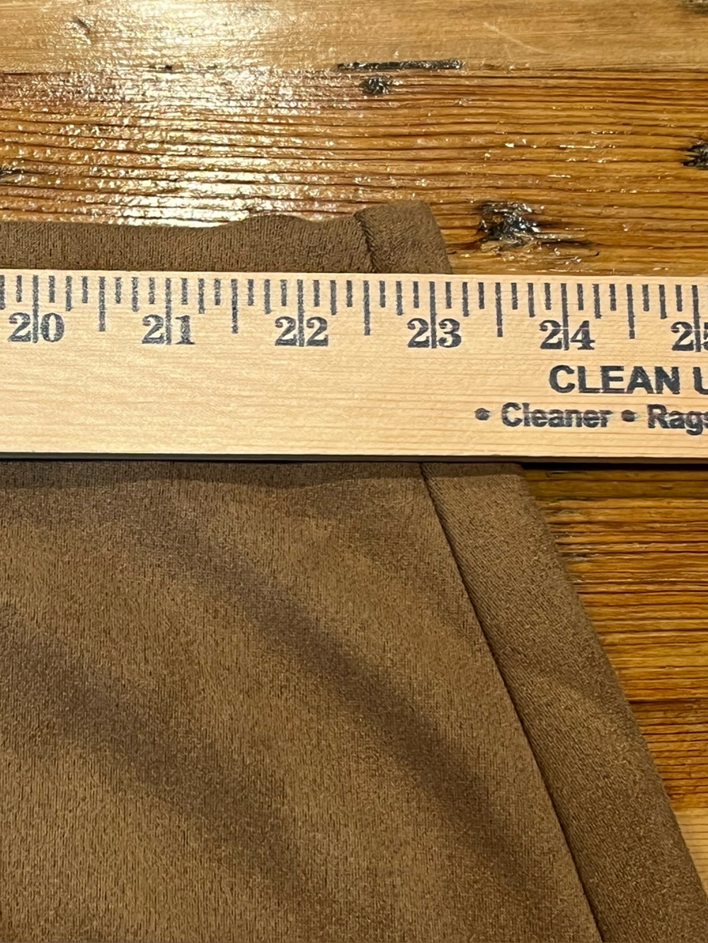 MAX STUDIO Faux Suede Midi A-Line Skirt in Camel Brown • Size 3X • NWT - Picture 6 of 8